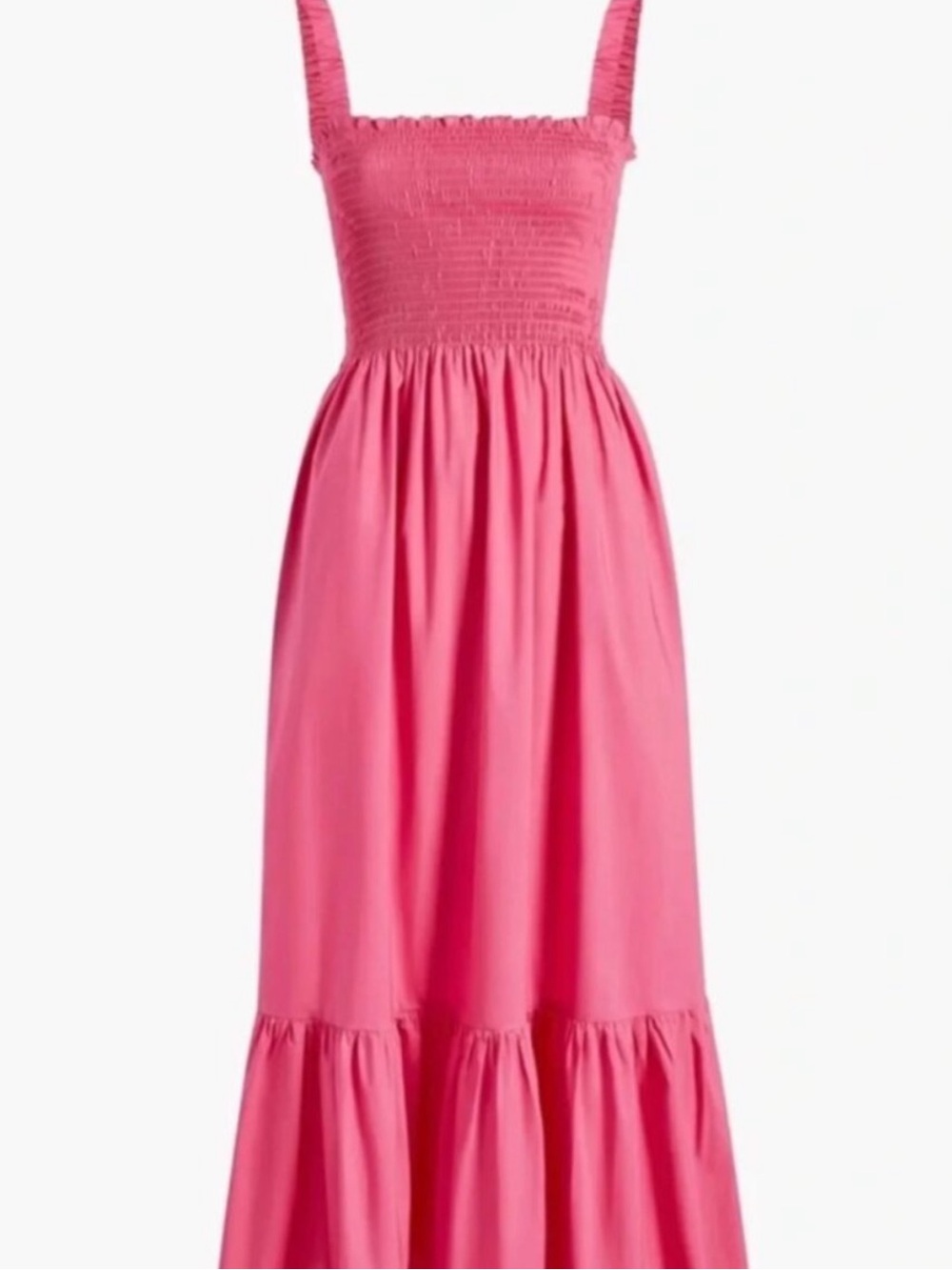 Hill House Home Anjuli Nap Maxi Dress Lipstick Pink Cotton - XXS